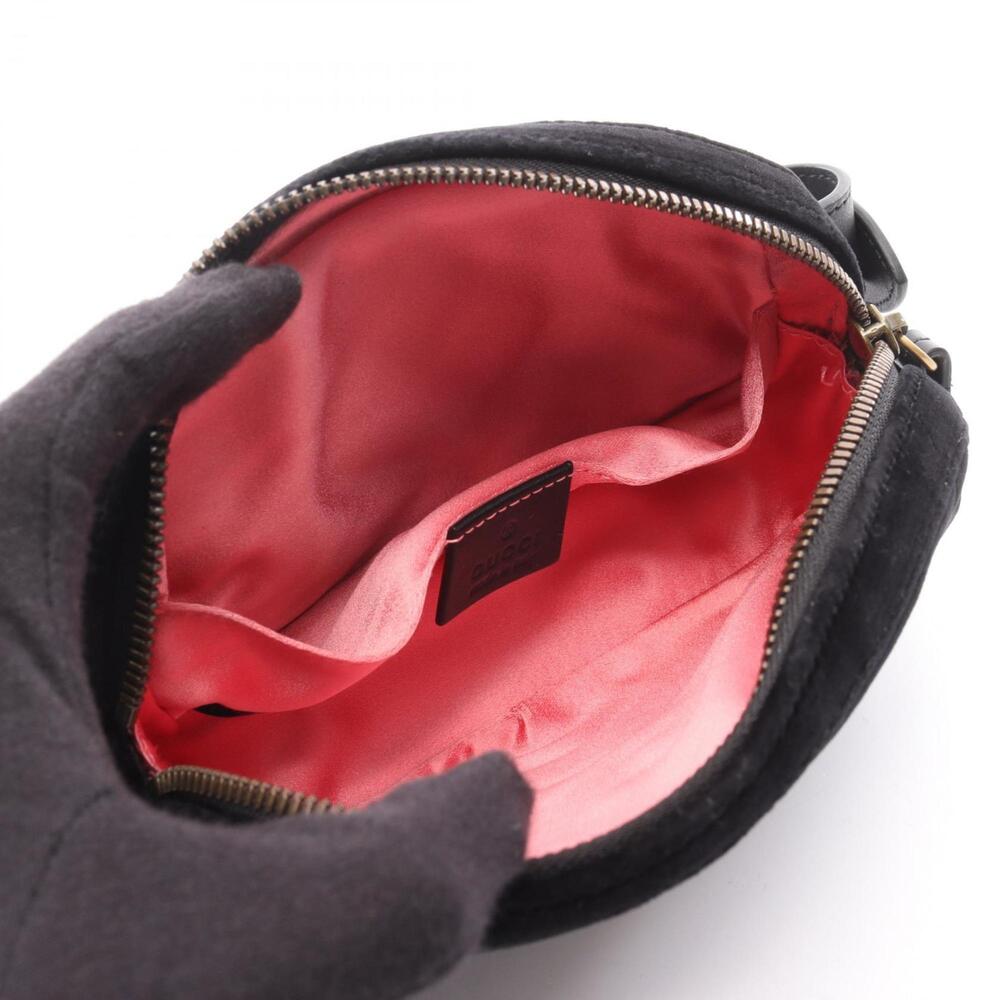 GUCCI Authentic Black Leather GG Marmont Fanny Pack - Picture 3 of 7